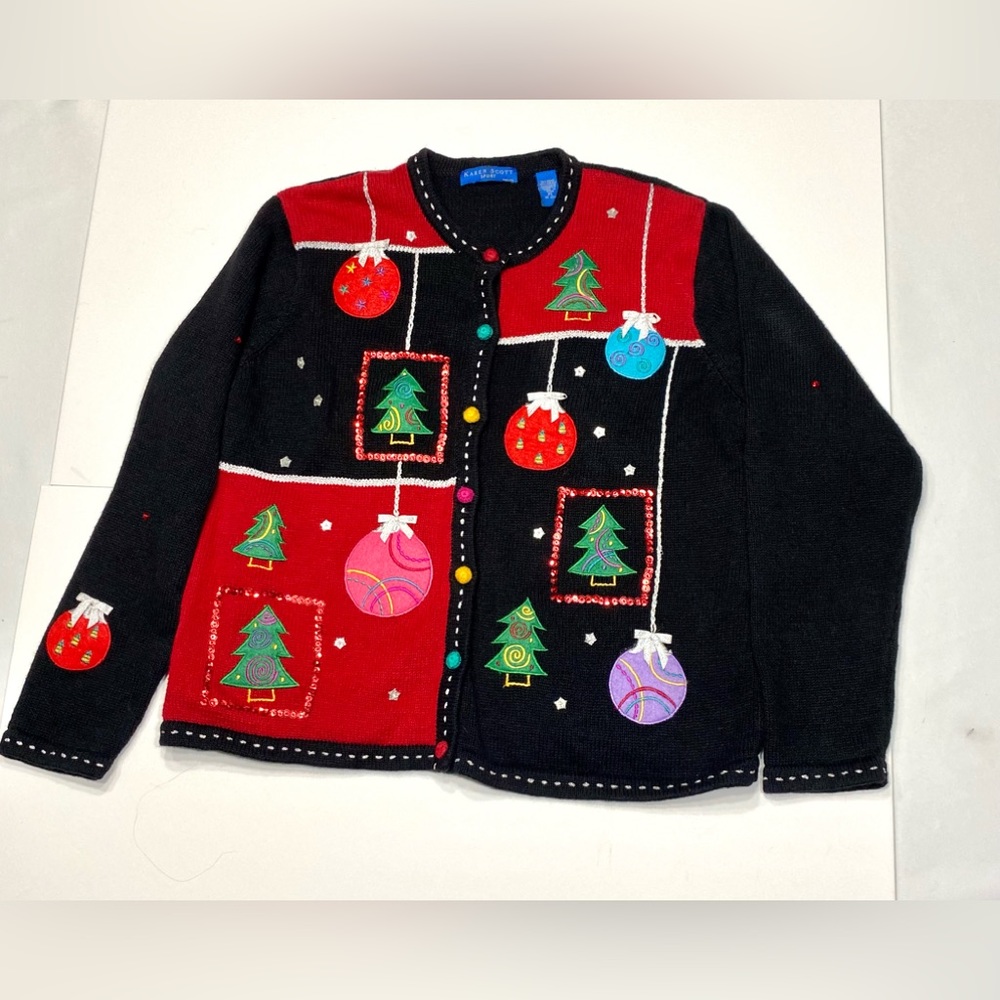 Karen Scott Christened Sweater Ugly Sweater Party